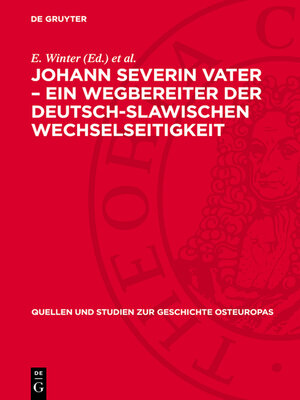 cover image of Johann Severin Vater – Ein Wegbereiter der deutsch-slawischen Wechselseitigkeit